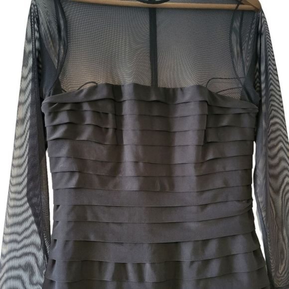 Ralph Lauren Mesh Mini Black Dress Size 10. - Picture 9 of 15